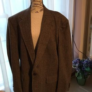 Men’s Brown Tweed Wool Blazer Made in Poland
